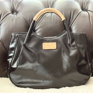 Kate Spade ♠️ EUC Fulton Street Satchel Patent Bag Contrast Handle